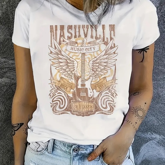 Nashville Music T-Shirt Size M - Picture 1 of 6